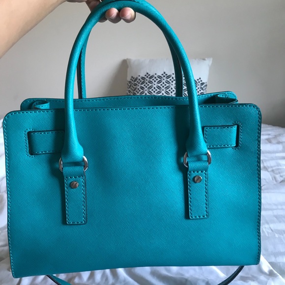 Michael Kors Aquamarine Hamilton Handbag - Picture 6 of 8